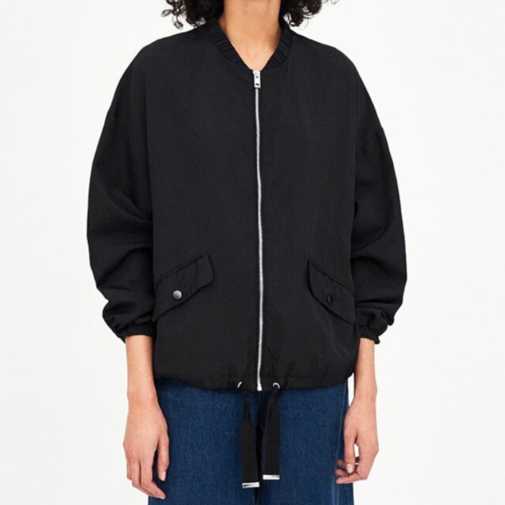 Zara Flowy Bomber coat & Jacket size:S